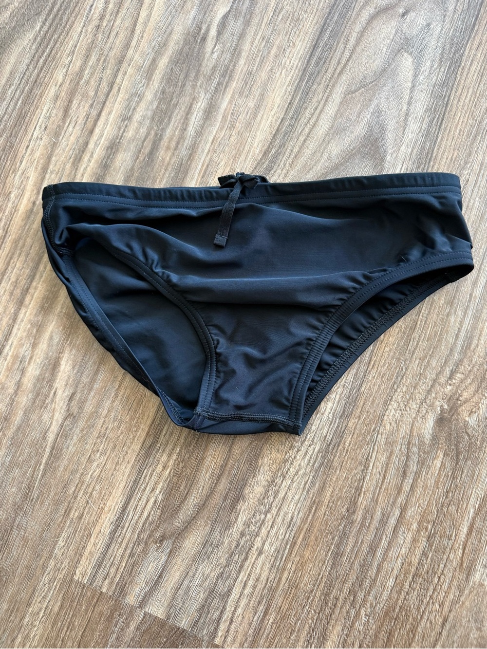 Men’s Size 32 Black Speedo PowerFLEX Eco Swim/Dive Bottoms -Simple Tie Waist